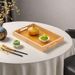Japanese Style Bamboo Wooden Afternoon Tea Snack Water Cup Storage Household Bread Fruit Solid Wood Tray_maomaolike.com