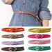 HOT Women New PU Leather 8-shaped Metal Buckle Belt Girls Dress Jean Pants Waistband For Lady Brand Belts_maomaolike.com