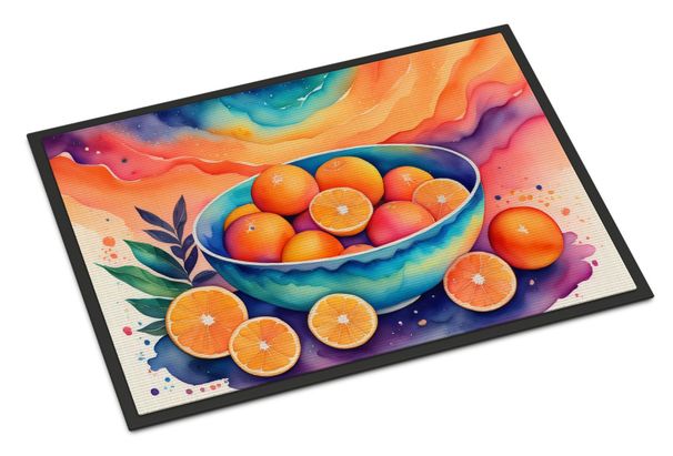 Colorful Oranges Doormat Front Door Mat Indoor Outdoor Rugs For Entryway, Non Slip Washable Low Pile, 24H X 36W_maomaolike.com