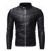 Men's leather jacket Men's autumn/winter motorcycle casual coat men's_maomaolike.com