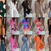Women's Clothing V neck bat sleeve top casual pants set_maomaolike.com