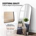 VEVOR Arched Full Length Mirror, 71'' X 32'', Large Free Standing Leaning Hanging Wall Mounted Floor Mirror With Stand Aluminum Alloy Frame, Full Body Dressing Mirror For Living Room Bedroom, Black_maomaolike.com