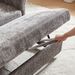 58.27 Inch 3-in-1 Loveseat Sofa Bed - Chenille Fabric Pull-Out Couch Sleeper - Full KD Back Frame, Seat Frame, Armrests & 2 Pillows - Functional Sofa Bed For Living Room - Light Gray Fabric_maomaolike.com