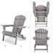 Wooden Folding Adirondack Chair Set Of 2, Solid Cedar Wood Lounge Patio Chairs For Garden, Lawn, Backyard_maomaolike.com