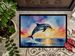Dolphin Leaping At Sunrise Doormat Front Door Mat Indoor Outdoor Rugs For Entryway, Non Slip Washable Low Pile, 24H X 36W_maomaolike.com