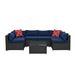Patio Furniture PE Wicker & Tempered Glass Table_maomaolike.com
