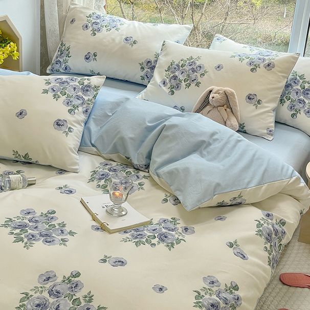 Piece Pure Full Cotton Single Double Autumn Winter 1.5m Dormitory 150x200x230 Thickened Brushed 180 Duvet Cover_maomaolike.com