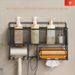 Wall-Mounted Bathroom Organizer Shelf - Holds Skincare, Hair Dryer, No Drilling Required_maomaolike.com