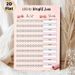 100lb Weight Loss Tracker Painting Poster, Soft Pastel-toned Weight Loss Tracking Chart Poster, Practical Tool To Monitor Weight Loss Progress And_maomaolike.com