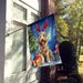 Goldendoodle Christmas Reindeer House Flag Large Porch Sleeve Pole Decorative Outside Yard Banner Artwork Wall Hanging, Polyester, House Size, Multicolor_maomaolike.com