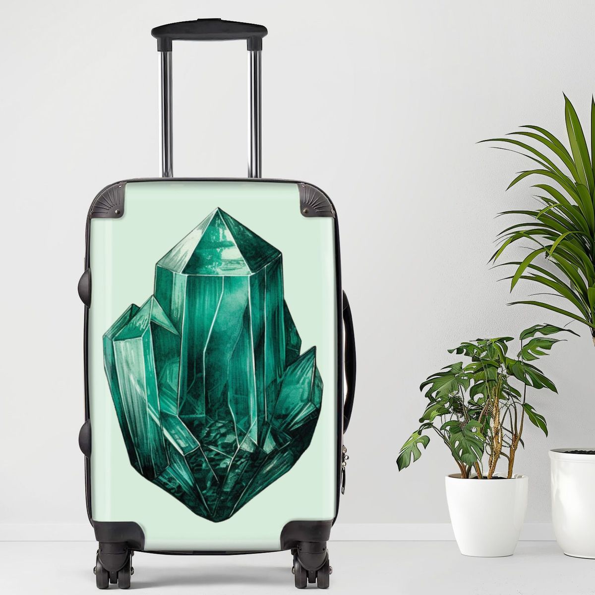 Crystal14 Luggage, 20/24/28 Inch Luggage, Carry-On, Custom Luggage, Luggage Set, Suitcase, Travel, Vacation, Cabin Suitcase, Custom Suitcase, Personalized Luggage_maomaolike.com