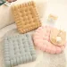 Large Biscuit Shape Plush Cushion,Soft Creative Pillow Chair Seat Pad, Decorative Cookie Japanese Tatami Back Cushion_maomaolike.com
