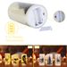 3 Pack Halloween Flameless Candle Lamp With Timer Setting Battery Operated Warm Orange Light Candles For Halloween Party Decoration_maomaolike.com