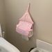 Cute Winged Little House Ins-style Box, High Aesthetic Wall-mounted Fabric Tissue Bag, No-drill Toilet Paper Holder_maomaolike.com