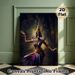 Traditional Southeast Asian Dancer Painting Poster, Exquisite Mystical Dark-toned Poster, Ornate Golden & Purple Costumed Dancer Artwork With Cultural_maomaolike.com