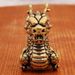 Vintage Brass Zodiac Handheld Cute Cartoon Tea Pet Decoration Solid Dragon Desktop Small Ornament_maomaolike.com