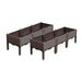 SOGA 2X 120cm Raised Planter Box Vegetable Herb Flower Outdoor Plastic Plants Garden Bed With Legs Deepen_maomaolike.com