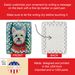Westie Christmas Porcelain Ornament Christmas Tree Hanging Decorations For Home Christmas Holiday, Rectangle, Gift, Multicolor_maomaolike.com