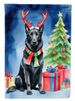 Belgian Sheepdog Christmas Reindeer House Flag Large Porch Sleeve Pole Decorative Outside Yard Banner Artwork Wall Hanging, Polyester, House Size, Multicolor_maomaolike.com