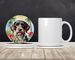 German Wirehaired Pointer Luau Large Sandstone Coasters Pack Of 4 Absorbent Round Coasters Decor Gifts For Men Or Women, 4 In, Multicolor_maomaolike.com