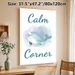 Calm Corner Themed Painting Poster, Soft Watercolor Cute Narwhal Poster, Gentle Soothing Decor Suitable For Office, Living Room Or Quiet Resting Space_maomaolike.com