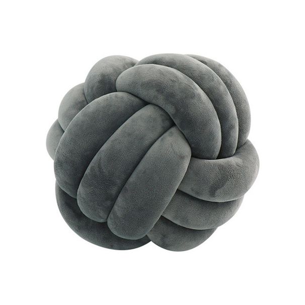 Household Accessories Ins Net Red Home Living Room Decoration Sofa Pillow Bedside Cushion Solid Color Hand Woven Knotted Ball Pillow Ball_maomaolike.com