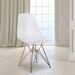 2 Pack Eames Chair Eiffel Tower Golden Base Ghost Chair Side Dinning Chair Transparent_maomaolike.com