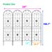 4 Pack Metal Garden Trellis 86.7" X 19.7" Rustproof Trellis For Climbing Plants Outdoor Flower Support Black_maomaolike.com