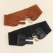 HOT High sense retro pin buckle waist seal elastic wide belt ladies fashion accessories_maomaolike.com