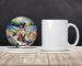 Boxer Spring Path Large Sandstone Coasters Pack Of 4 Absorbent Round Coasters Decor Gifts For Men Or Women, 4 In, Multicolor_maomaolike.com