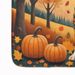 Boston Terrier Fall Memory Foam Kitchen Mat Machine Washable Anti-Fatigue Mat Cushion Comfort Bath Mat Or Kitchen Rug_maomaolike.com
