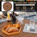 28 Inches Outdoor Bar Table With Wood-Like Tabletop For Backyard Garden_maomaolike.com