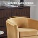 Velvet Accent Chair With Ottoman, Modern Barrel Chair Armchair For Living Room, Bedroom, Yellow_maomaolike.com