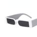 Rectangular super small narrow frame sunglasses Women's net popular men's bar disco hip-hop sunglasses_maomaolike.com