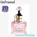 Elegant Lady & Perfume Painting Poster, Stylish Illustration Of Lady On Pink Paris Perfume Bottle Poster, Feminine Chic Decor Ideal For Bedroom_maomaolike.com