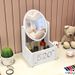Makeup Desktop Dressing Ins Internet Celebrity Cosmetic Storage Box Home Dormitory Reversible Beauty Mirror_maomaolike.com