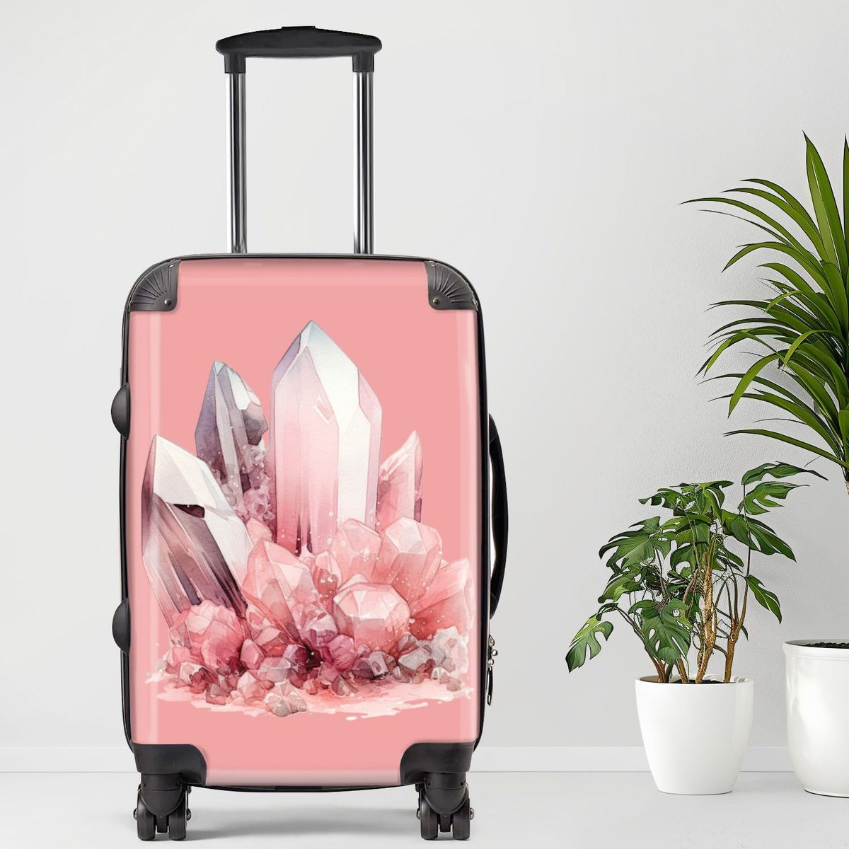 Crystal8 Luggage, 20/24/28 Inch Luggage, Carry-On, Custom Luggage, Luggage Set, Suitcase, Travel, Vacation, Cabin Suitcase, Custom Suitcase, Personalized Luggage_maomaolike.com