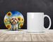 Lhasa Apso In Sunflowers Large Sandstone Coasters Pack Of 4 Absorbent Round Coasters Decor Gifts For Men Or Women, 4 In, Multicolor_maomaolike.com