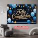 Spanish Happy Birthday Banner - 2D Flat Polyester Sequins Fireworks Backdrop, Wall Hanging Photo Props, Party Decor_maomaolike.com
