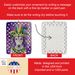 Borzoi King Of Mardi Gras Porcelain Ornament Christmas Tree Hanging Decorations For Home Christmas Holiday, Rectangle, Gift, Multicolor_maomaolike.com