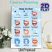 Teeth Brushing Guide Painting Poster, Vibrant Cartoon-style Step-by-step Oral Care Poster, Clear Dental Care Instructions Ideal For Bathroom_maomaolike.com