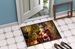 Rhodesian Ridgeback And Santa Claus Doormat Front Door Mat Indoor Outdoor Rugs For Entryway, Non Slip Washable Low Pile, 24H X 36W_maomaolike.com