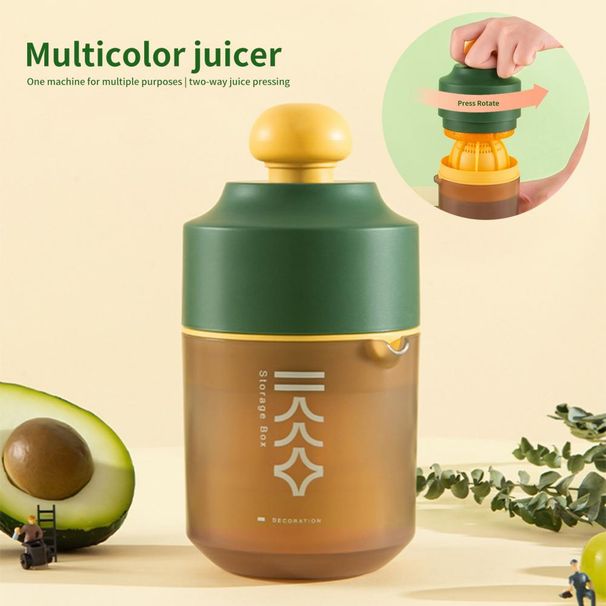 Mini Portable Citrus Manual Lime Homemade DIY Orange Separating Juicer Fruit Separator Not Splash Semi-Transparent_maomaolike.com