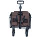Expandable Dual-Layer Utility Wagon With 100% Extra Space - Grocery Cart For Camping, Shopping, Sports, Gardening, Fishing, Supports 225lbs, Brown_maomaolike.com