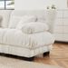 Cloud Couch 2 Seater Sofa For Living Room, Chenille 2 - Seat Sofa With 2 Lumbar Pillows And 2 Throw Pillows_maomaolike.com