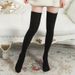 Unisex Stretch thigh socks student tall socks cotton socks over knee socks knitted twist stockings tide_maomaolike.com