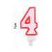 Number 4 Birthday Candle 3D Number Happy Birthday Cake Candles For Birthday Party Wedding Decoration Reunions Theme Party 7cm 24pcs_maomaolike.com