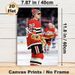 Ice Hockey Player Painting Poster, Dynamic Realistic On-ice Competition Scene Poster, Captures Authentic Sports Intensity, Ideal For Home Game Rooms_maomaolike.com