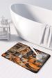 Norwich Terrier Fall Kitchen Pumpkins Memory Foam Kitchen Mat Machine Washable Anti-Fatigue Mat Cushion Comfort Bath Mat Or Kitchen Rug_maomaolike.com