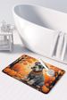 Schnauzer Fall Memory Foam Kitchen Mat Machine Washable Anti-Fatigue Mat Cushion Comfort Bath Mat Or Kitchen Rug_maomaolike.com